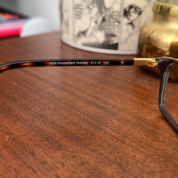 Coach Purple frame with Dark tortoise Glasses - Picture 4 of 5